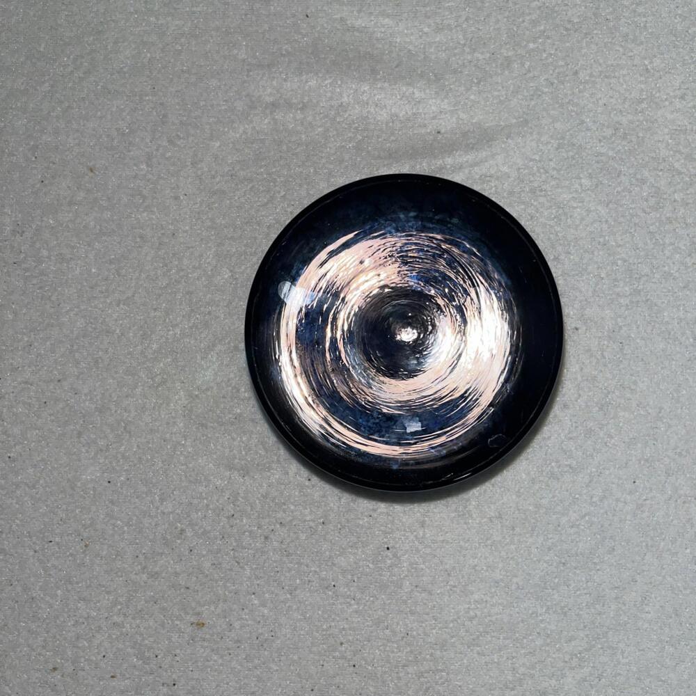 Beautiful Cobalt Blue Candy Dish Heavy 4 Inches Tall 5 Inch Diameter - Picture 4 of 4